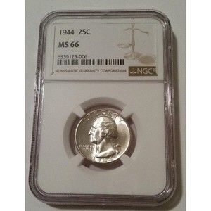 1944 Washington Quarter MS66 NGC